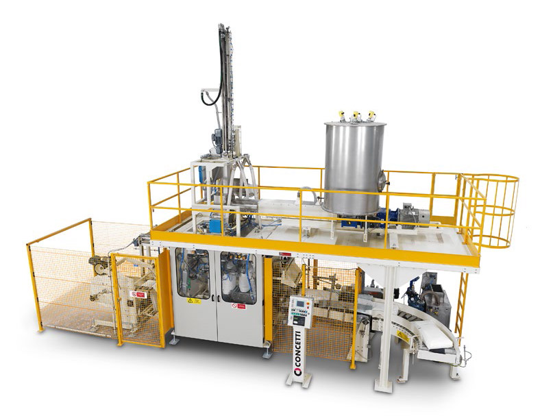 Ensacheuse Continua FFS pour l'ensachage de produits chimiques en poudre