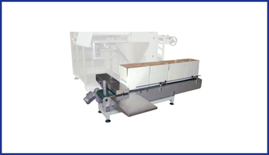 Option remplissage de cartons ensacheuse multipiste La Mille