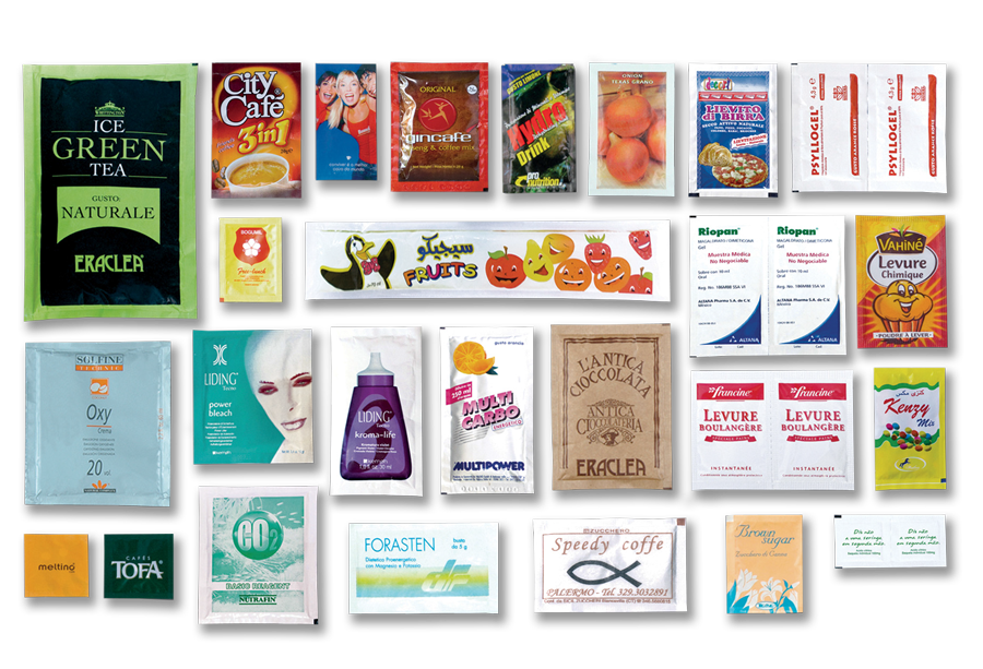 Produits obtenus avec les ensacheuses sachets 4 soudures de MF Packaging