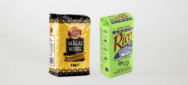 Produits sachets packets, conditionnement de produits secs